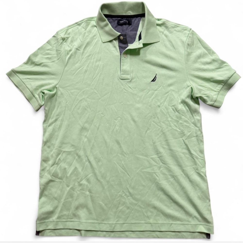Nautica Men's Light Green Polo Shirt